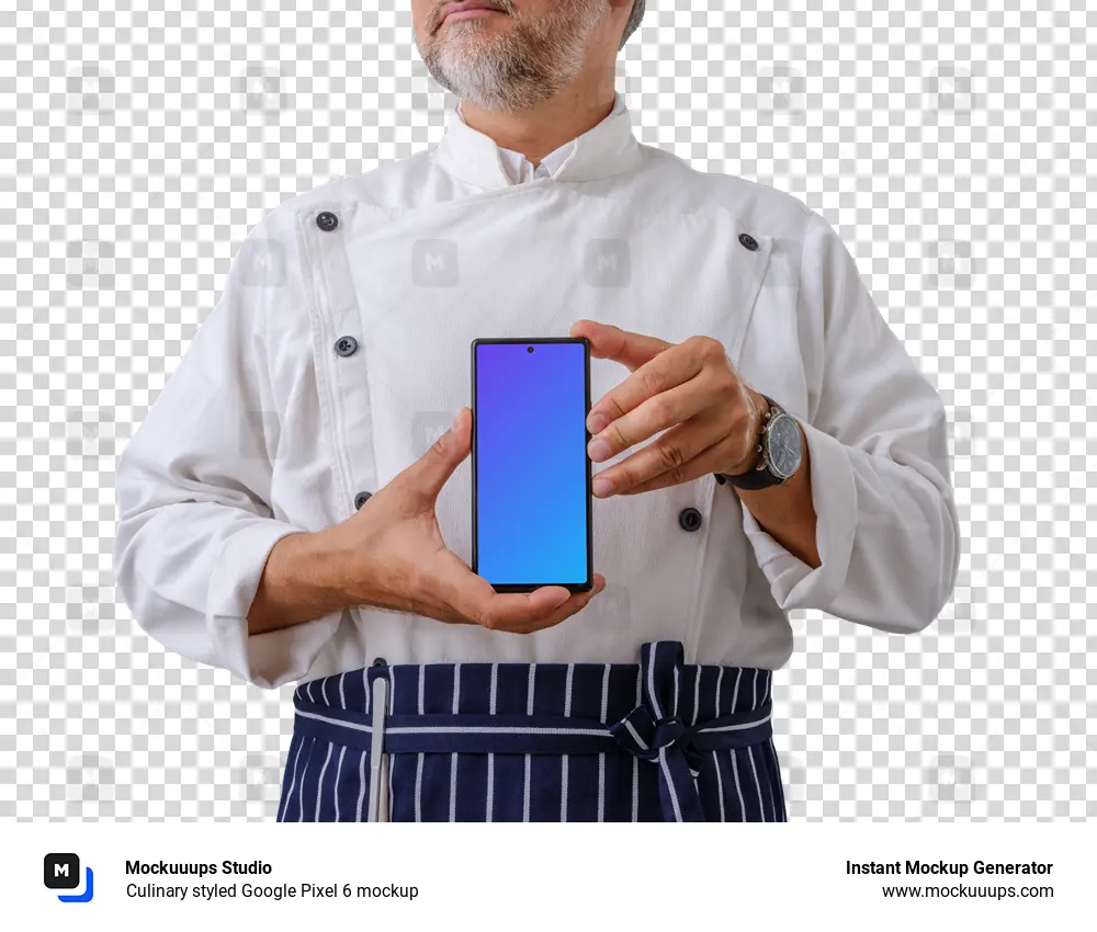 Culinary styled Google Pixel 6 mockup