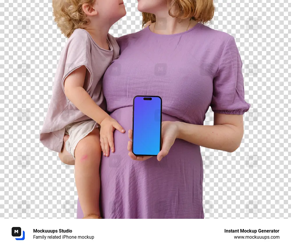 Family related iPhone mockup