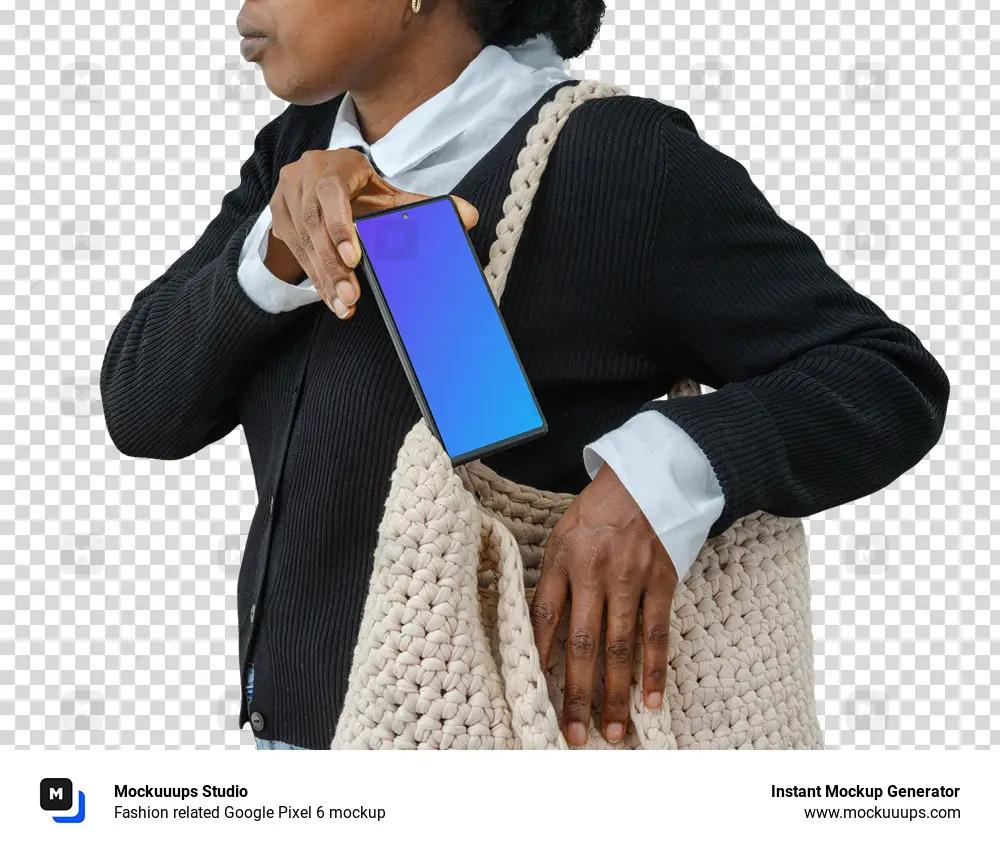 Fashion related Google Pixel 6 mockup