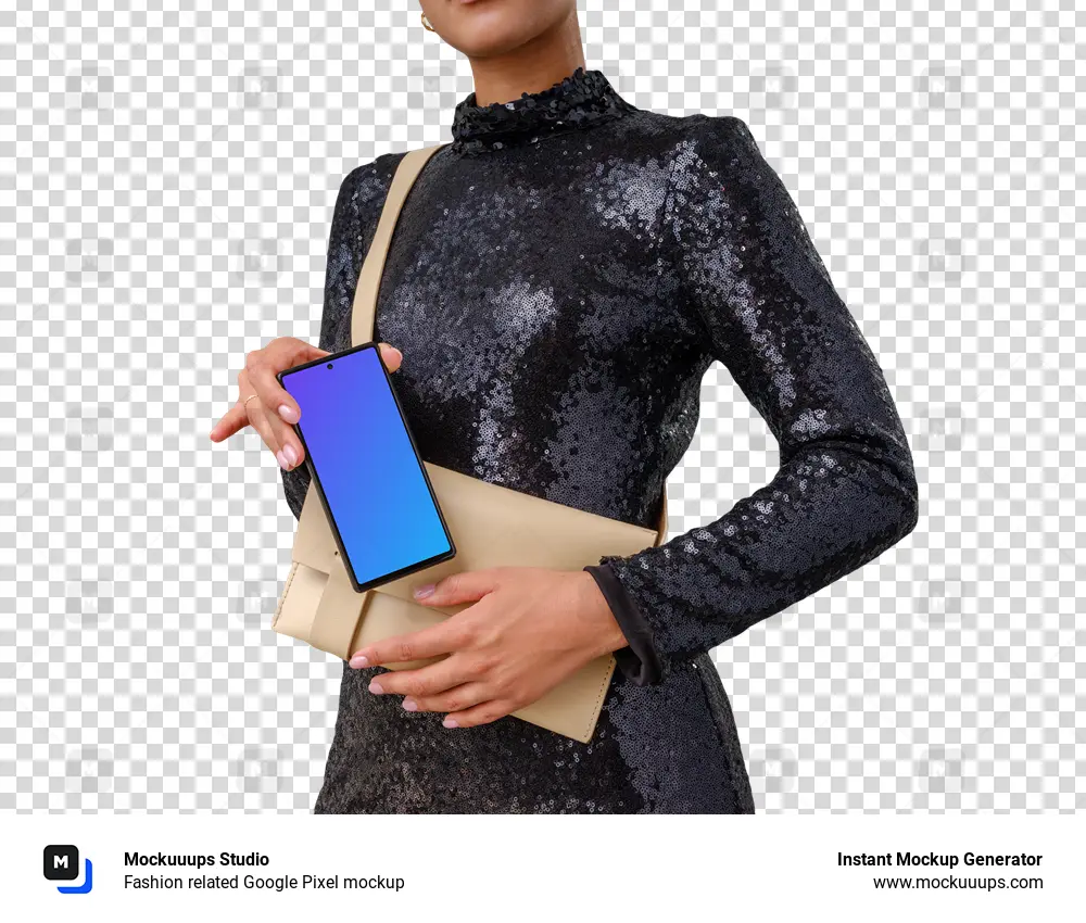 Fashion related Google Pixel mockup