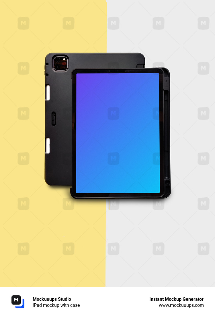 iPad mockup with case