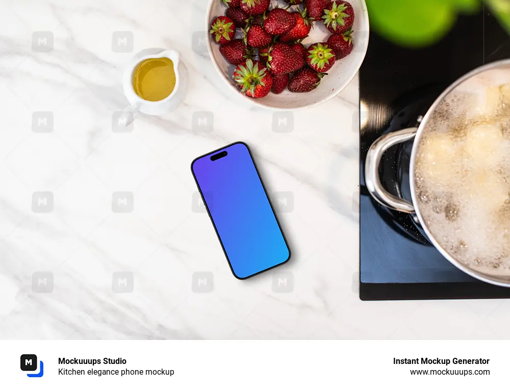 Kitchen elegance phone mockup