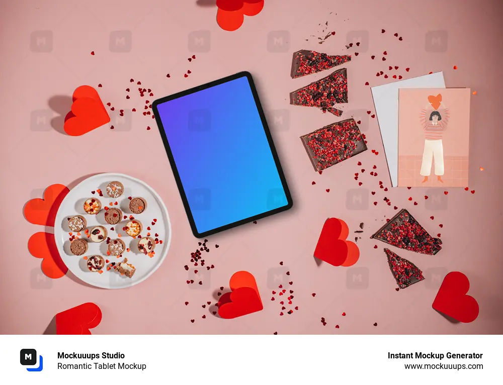 Romantic Tablet Mockup