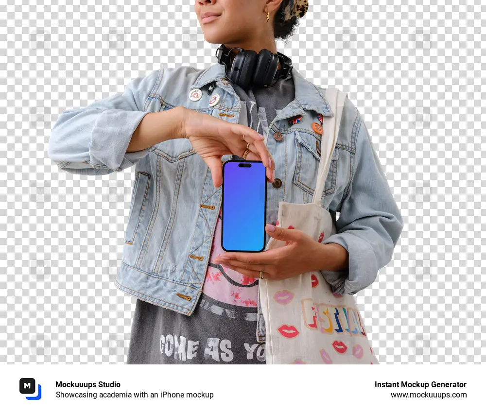 Showcasing academia with an iPhone mockup