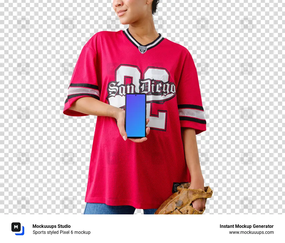 Sports styled Pixel 6 mockup