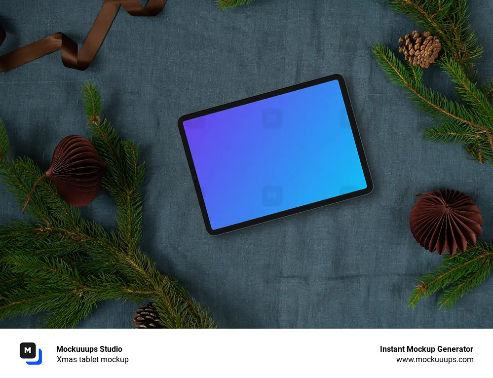 Xmas tablet mockup