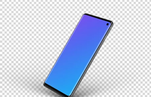 Samsung Galaxy S10 Mockup Perspective Stand (Right)