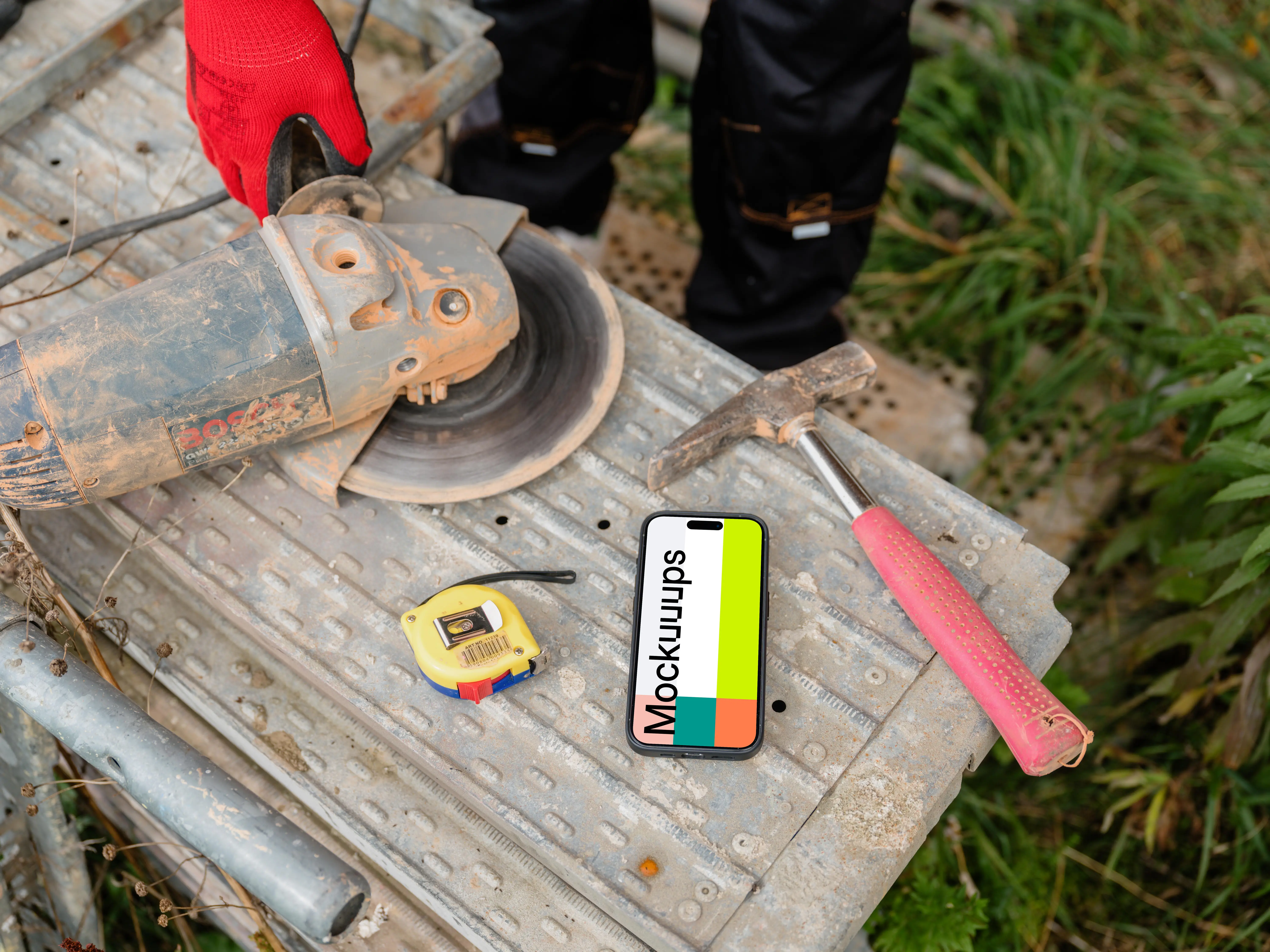 Construction edition iPhone mockup