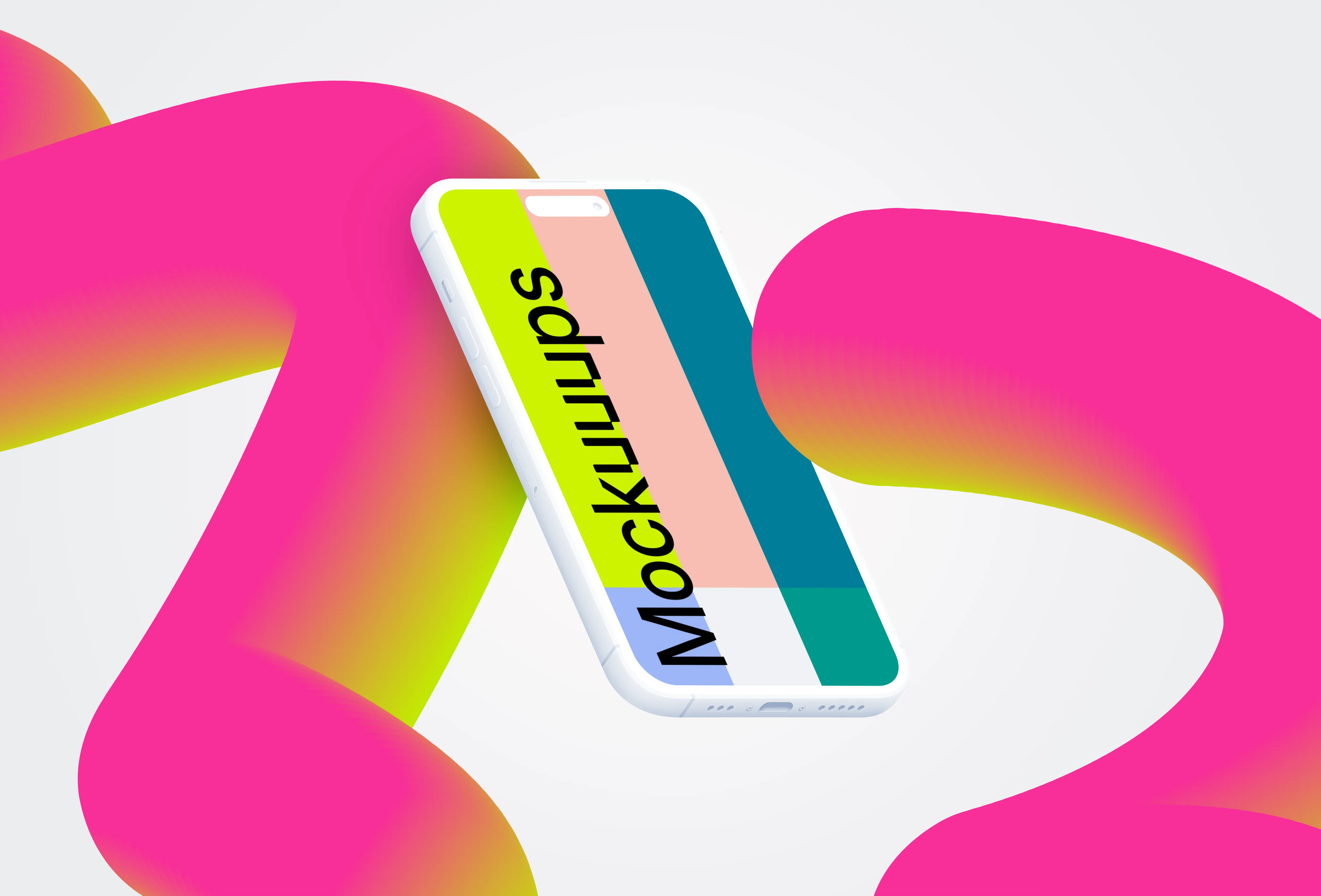 Flying Smartphone Mockup