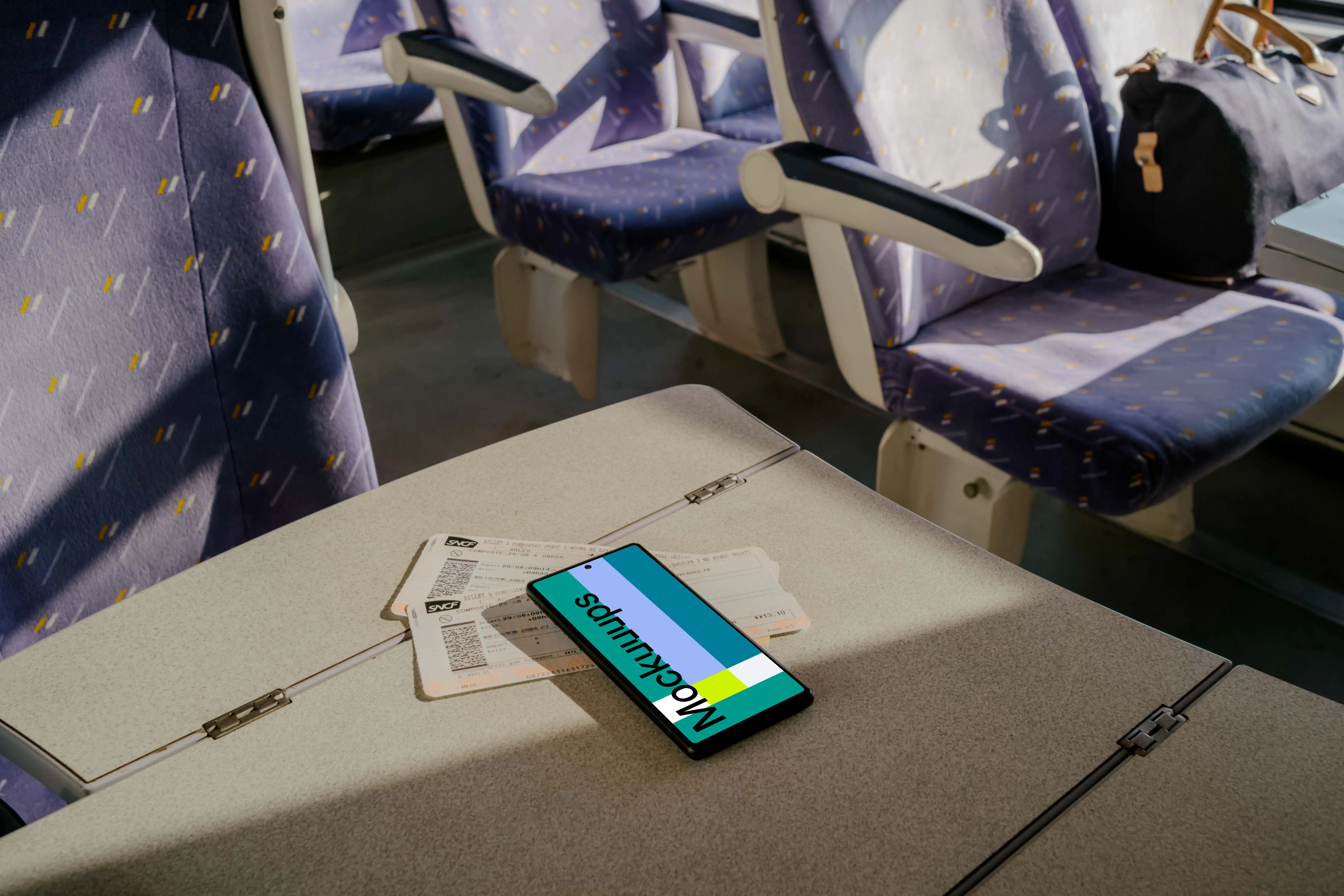 Google Pixel 6 mockup on tickets