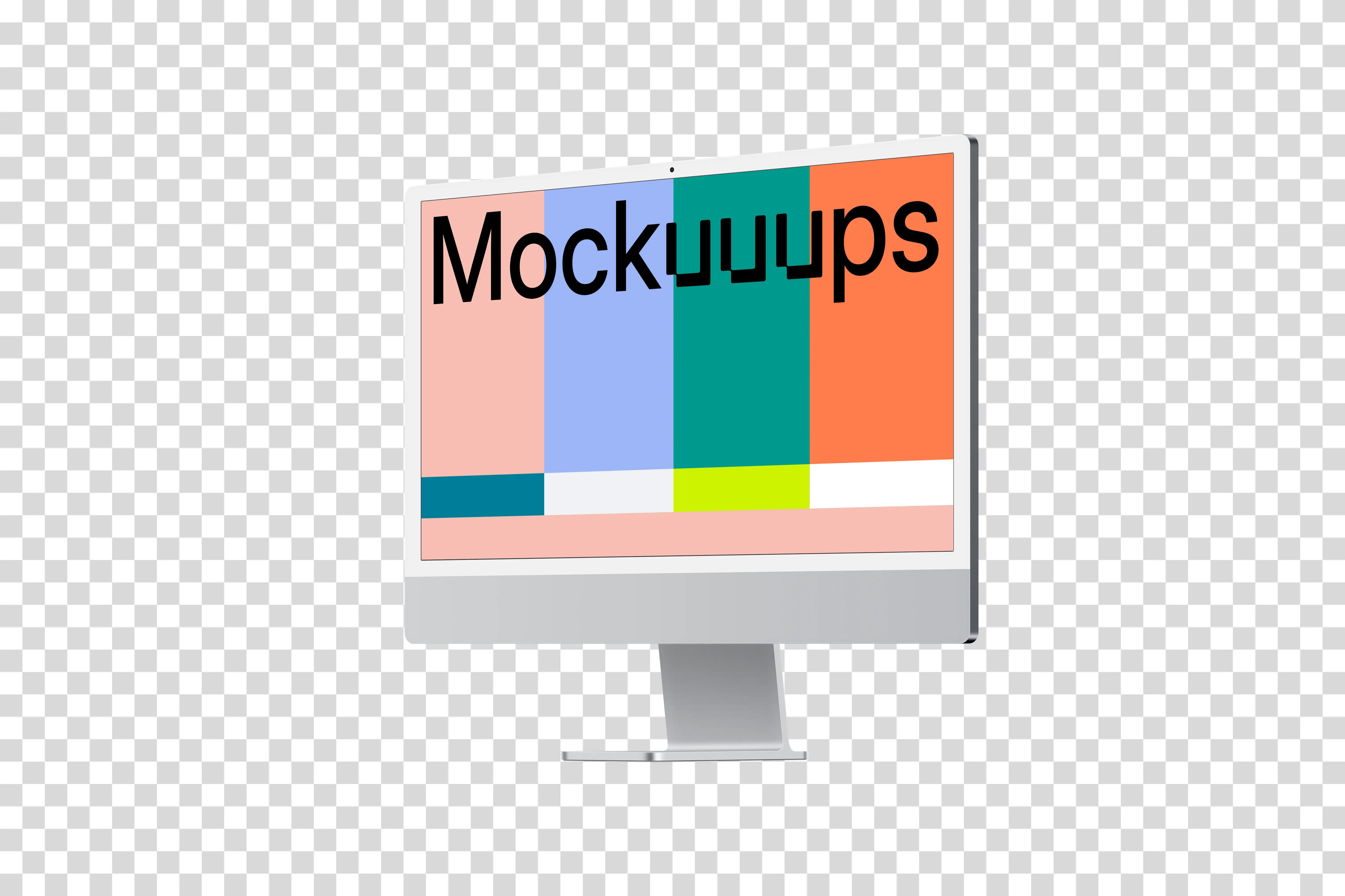 iMac 24“ Mockup - Perspective Right