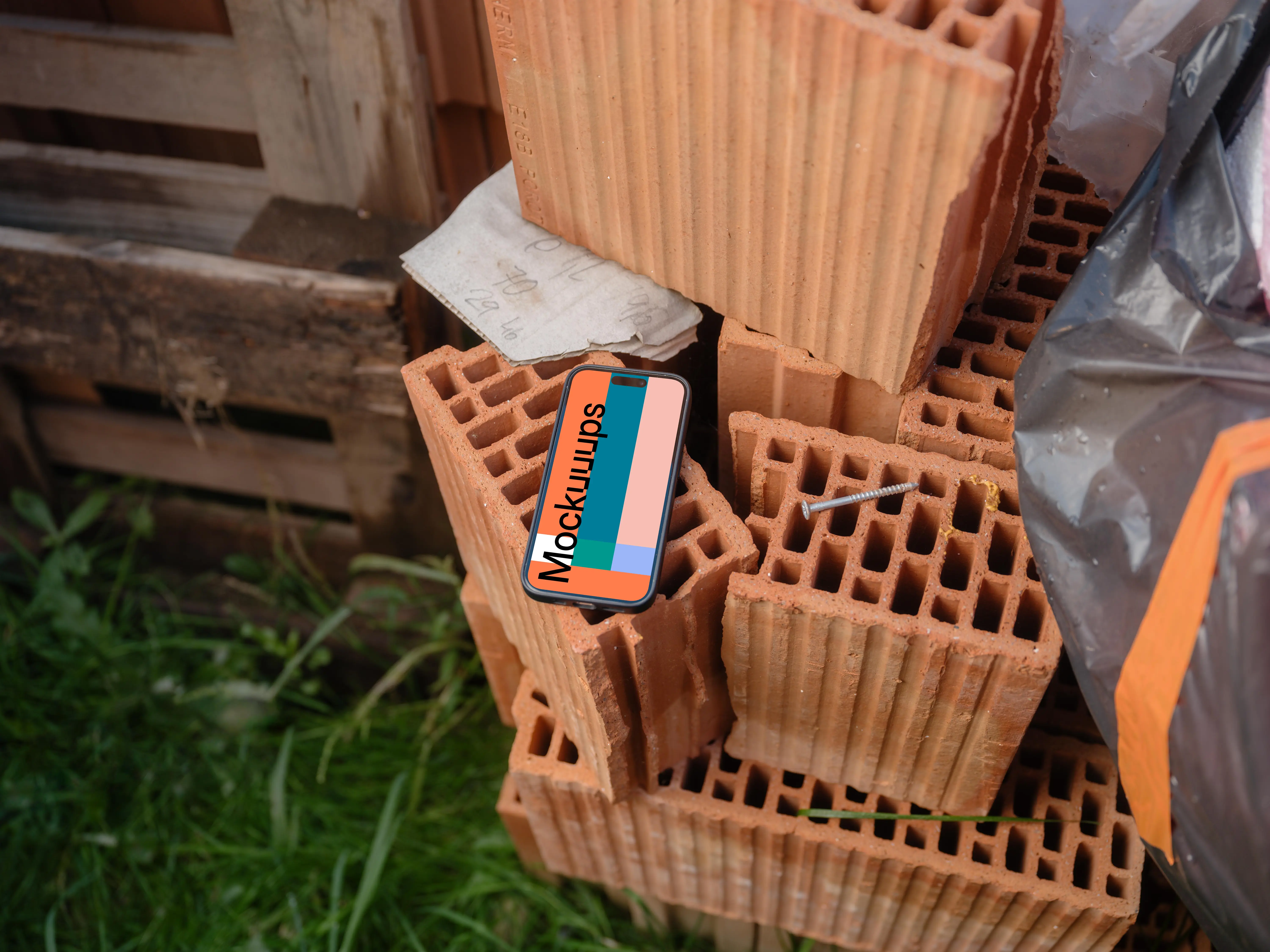 iPhone 15 Pro on the bricks