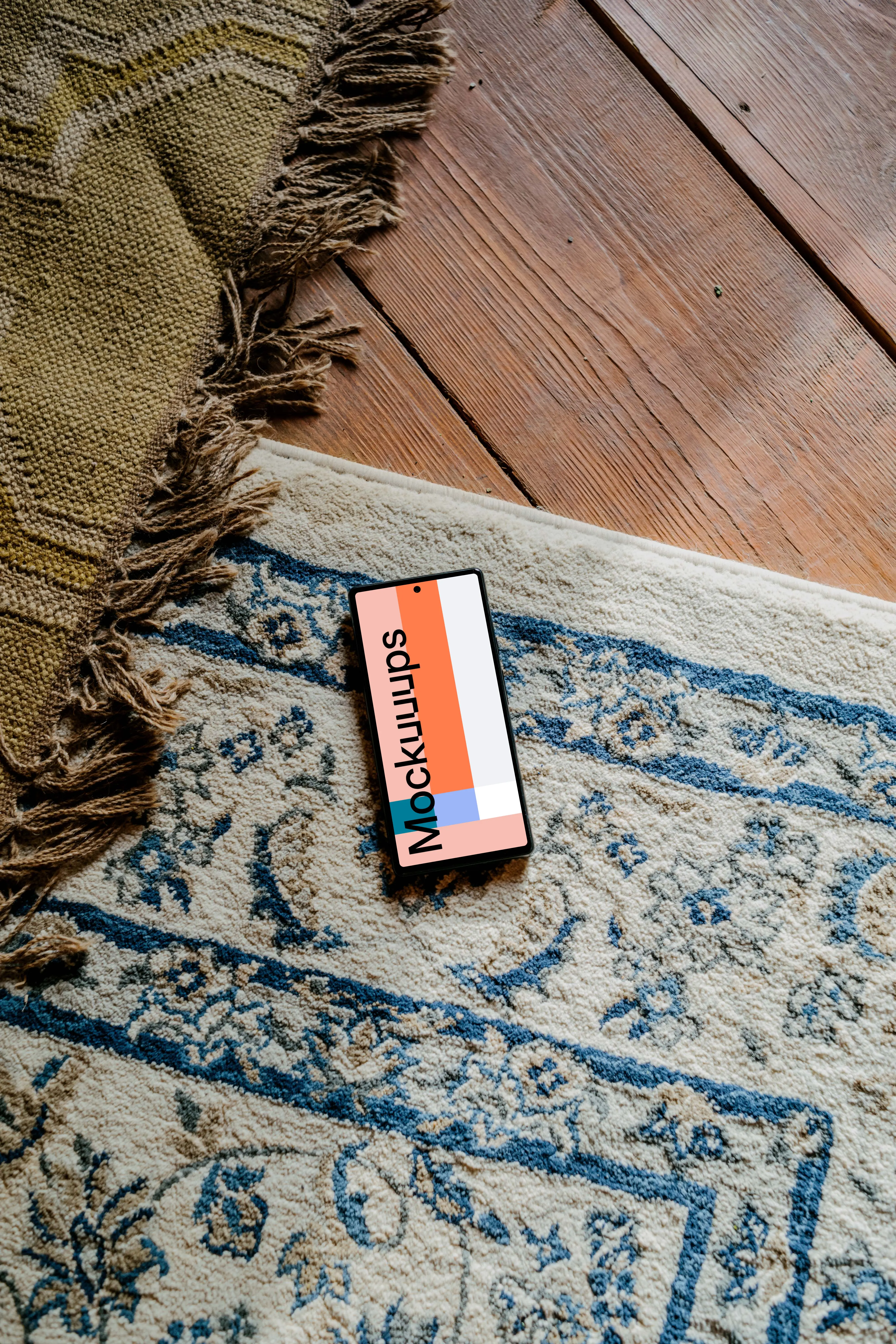 Pixel 6 mockup on a mat