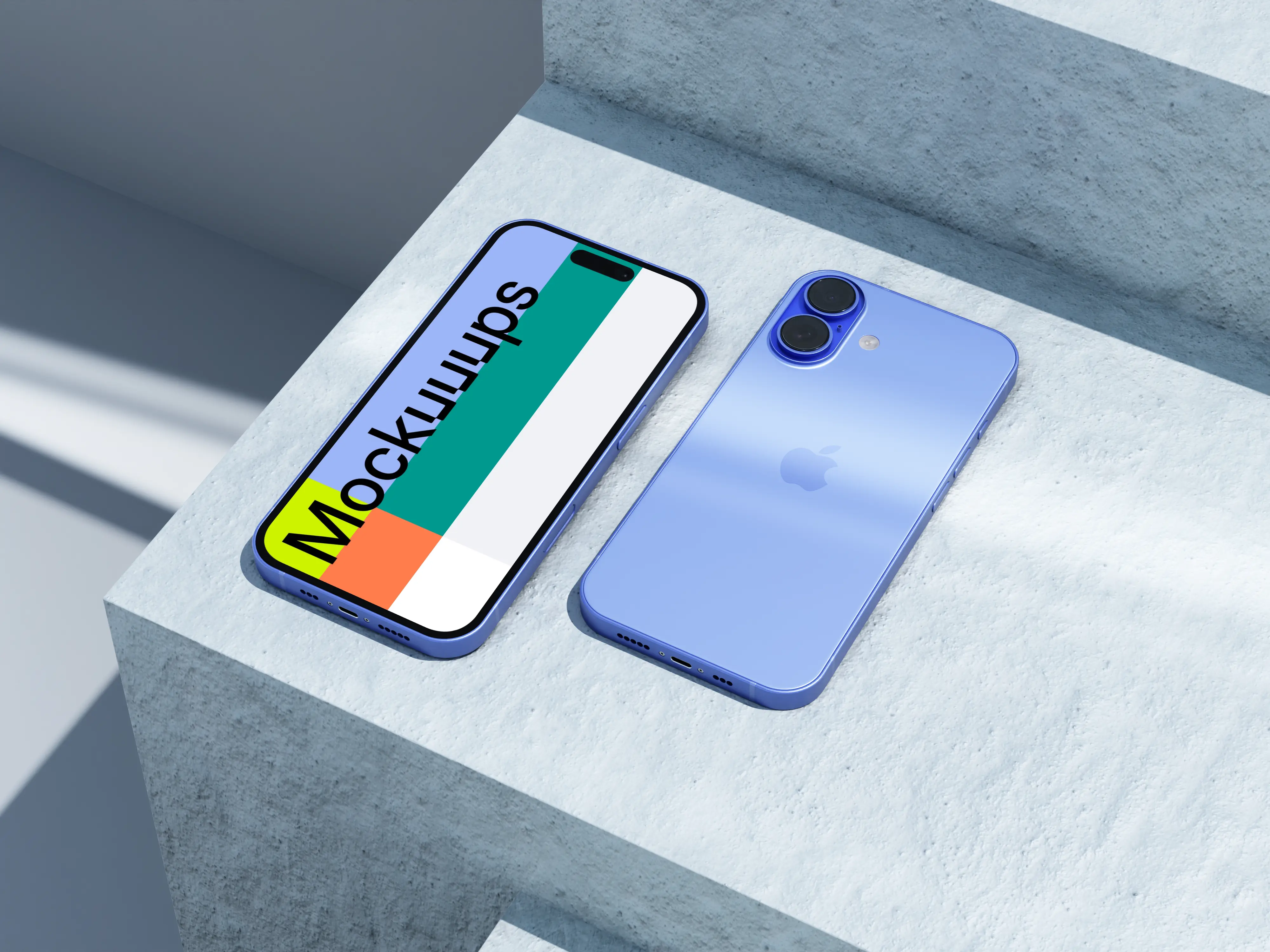 Ultramarine iPhone 16 Mockup