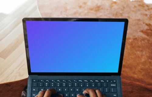 Hands on the Microsoft Surface Laptop mockup