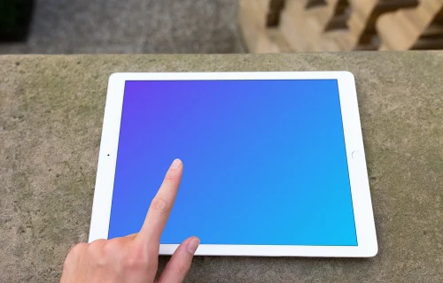 Pointing on iPad Pro mockup