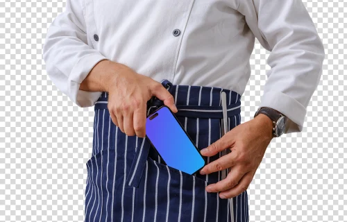 Chef and iPhone elegance