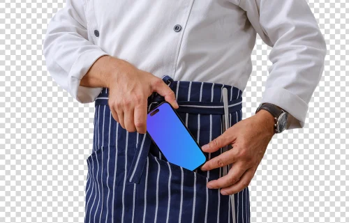 Chef and iPhone elegance