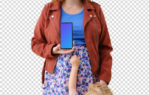 Family related Google Pixel 6 mockup