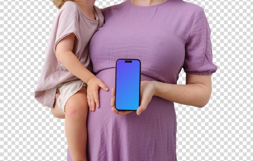 Family related iPhone mockup