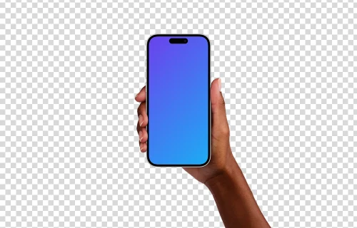 Grátis mockup de mão feminina segurando o iPhone 14 Pro