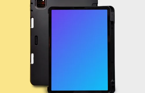 iPad mockup avec étui