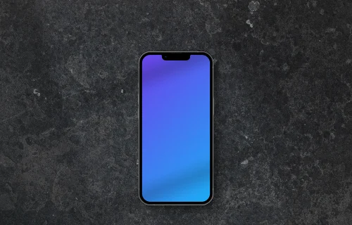 Smartphone mockup on the dark background