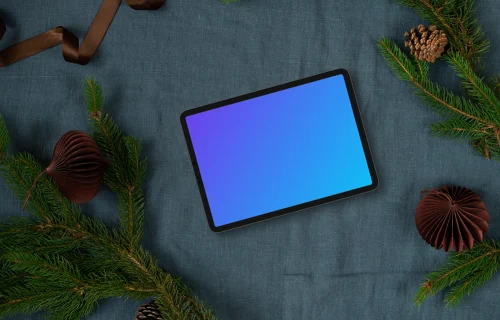 Xmas tablet mockup