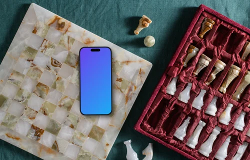 Board games themed iPhone mockup