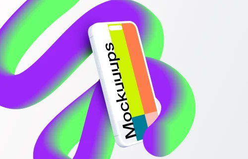 Floating Clay Smartphone Mockup