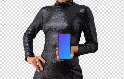 Google Pixel 6 mockup with a touch of extravaganza