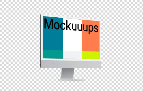 iMac 24“ Mockup - Perspective Left