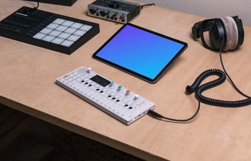 iPad Air in the music studio