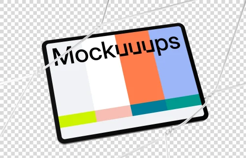 iPad Pro mockup with rope overlay