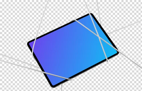 iPad Pro mockup with transparent background and dynamic shadow