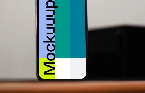 iPhone 13 Pro mockup on table