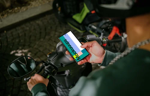 Man scrolling on Google Pixel 6 mockup