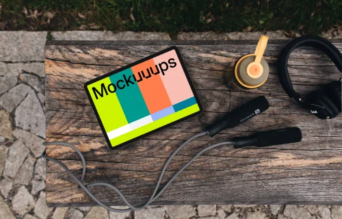 Sports themed tablet mockup