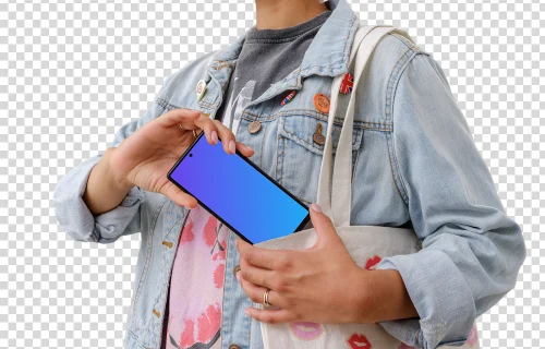 Streetwear combined with Google Pixel 6 mockup