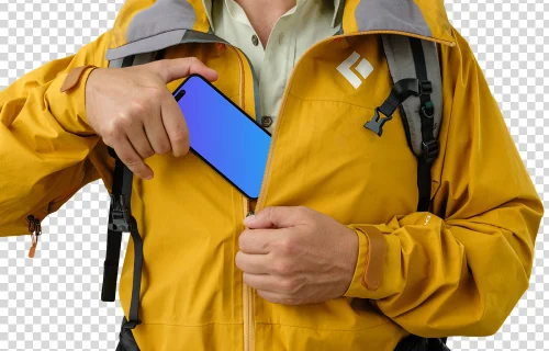 Touristic themed iPhone mockup