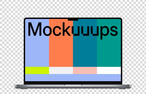 Transparent MacBook Pro 16" Mockup