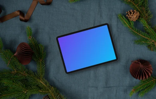 Xmas tablet mockup