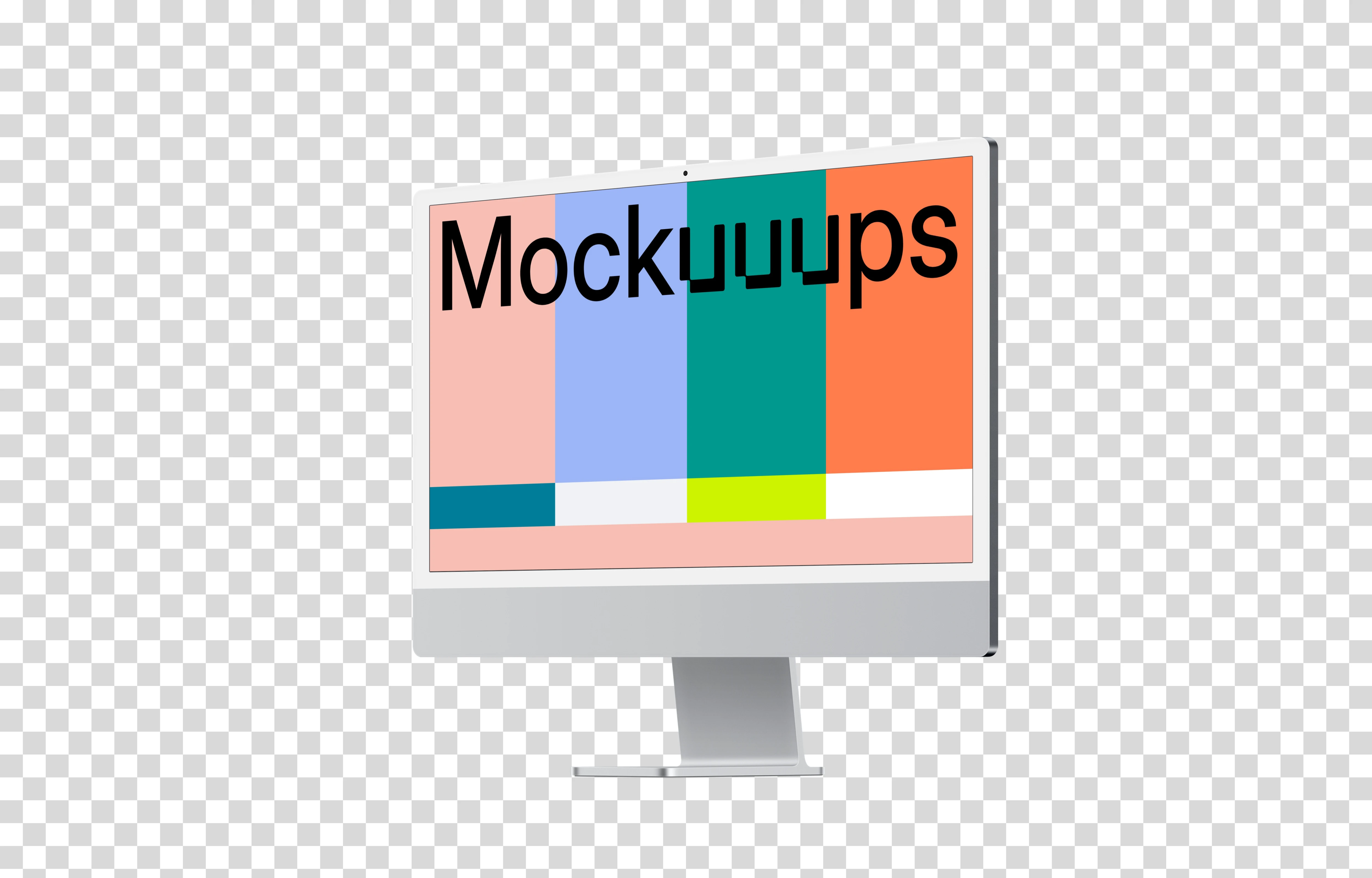 iMac 24“ Mockup - Perspective Right