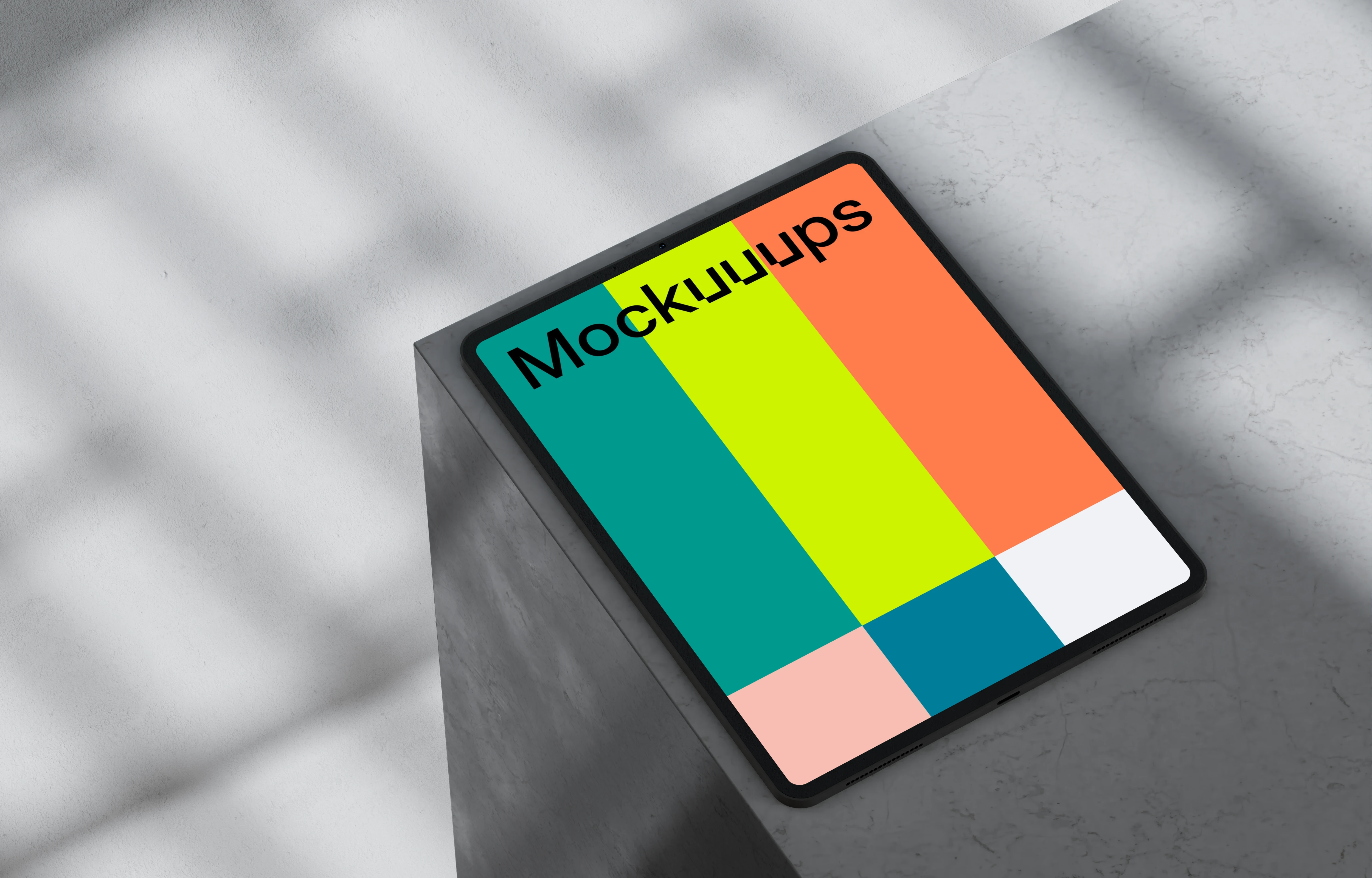 iPad Pro Mockup on a Marble Surface
