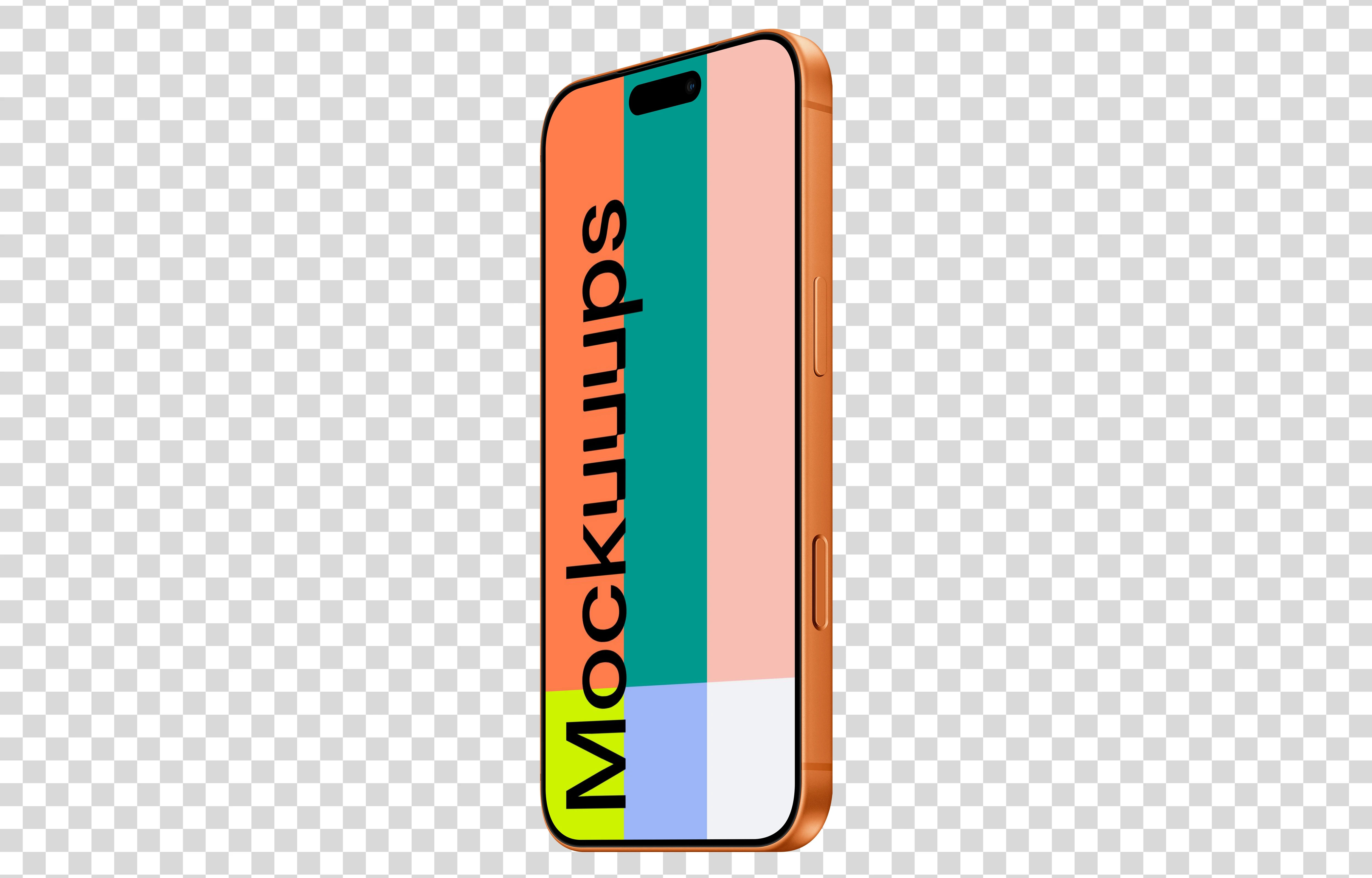 Perspective iPhone 17 Pro Mockup (Right)