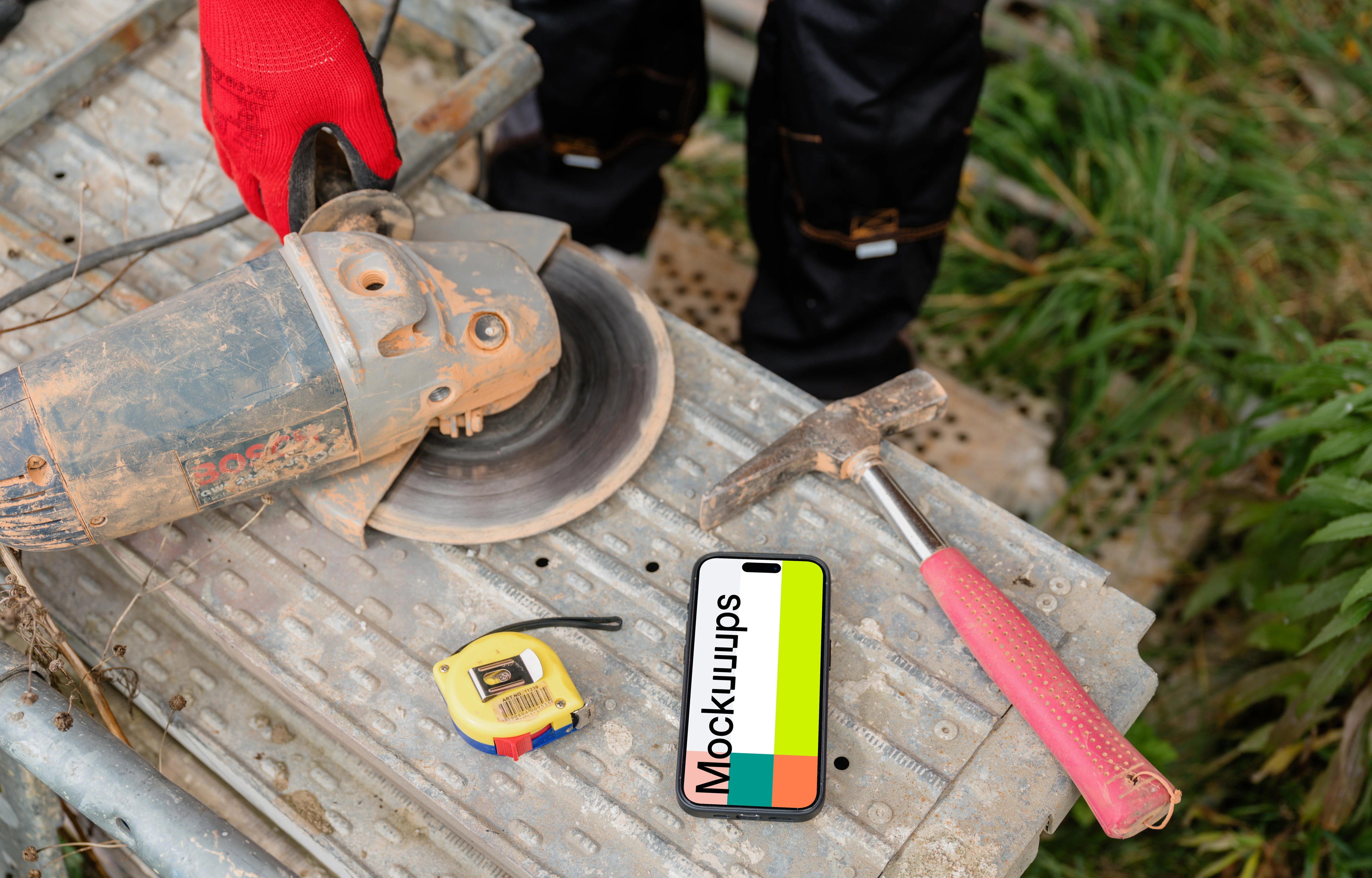 Construction edition iPhone mockup