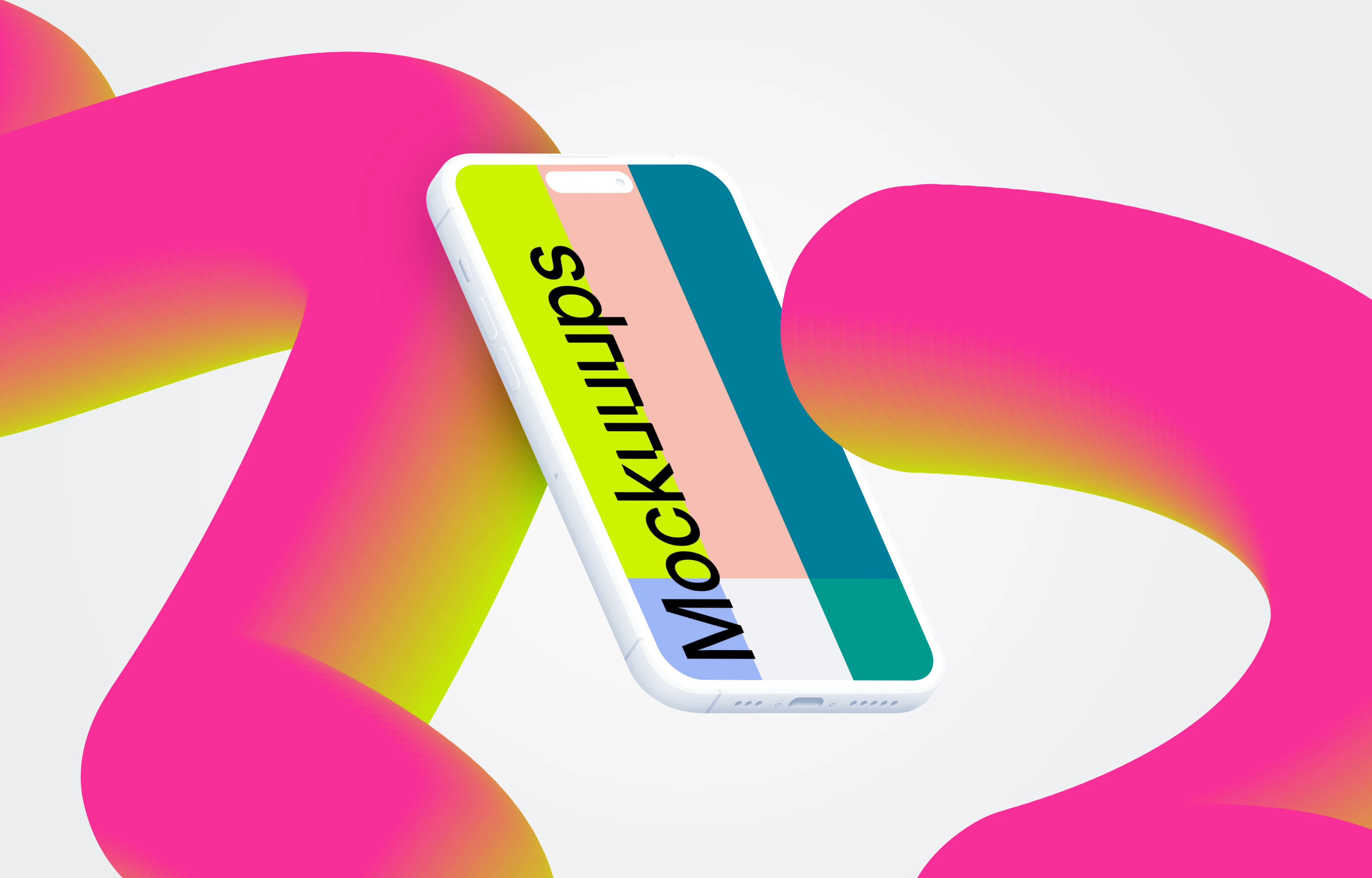 Flying Smartphone Mockup