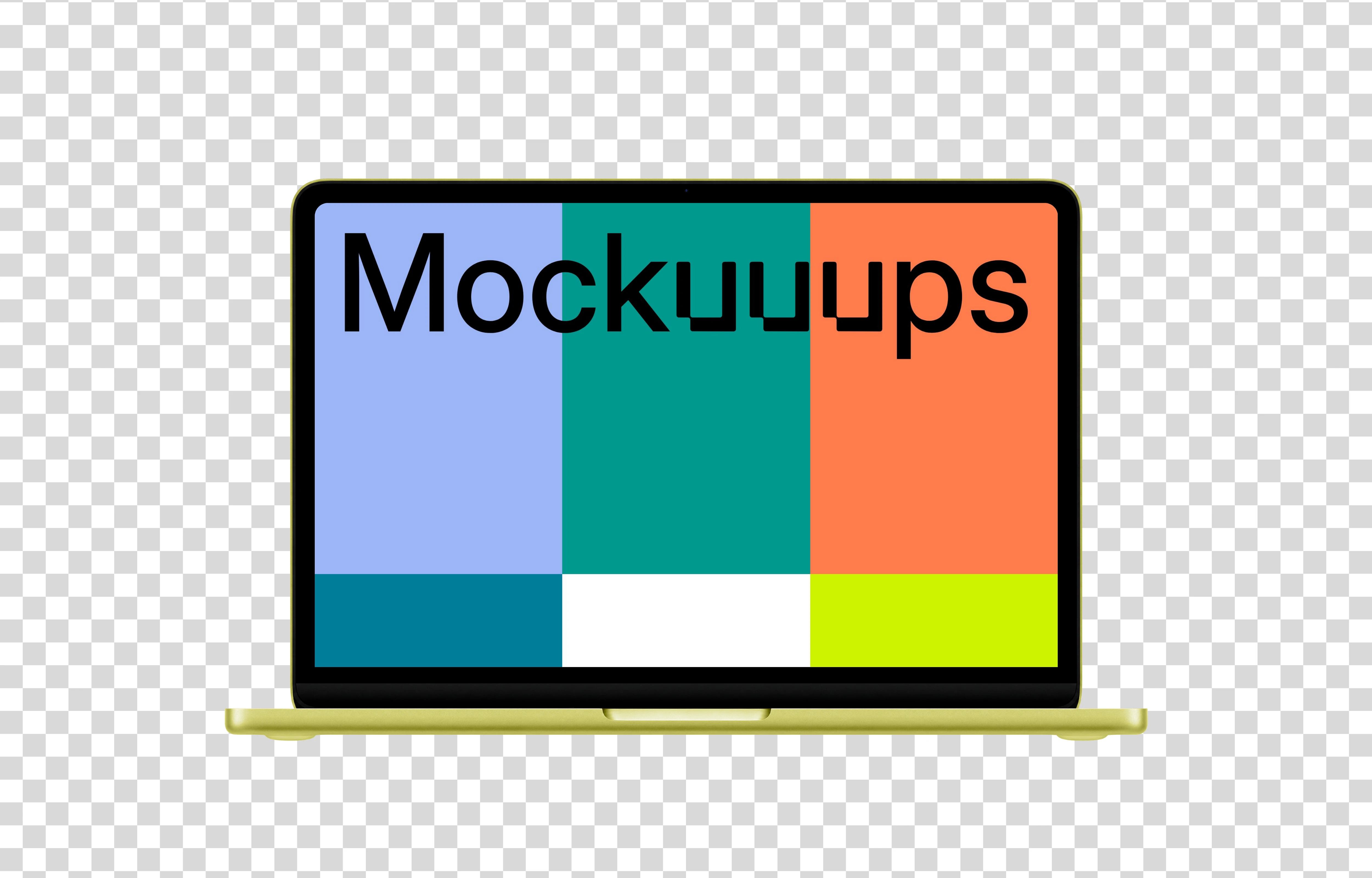 Free Transparent MacBook Neo Mockup