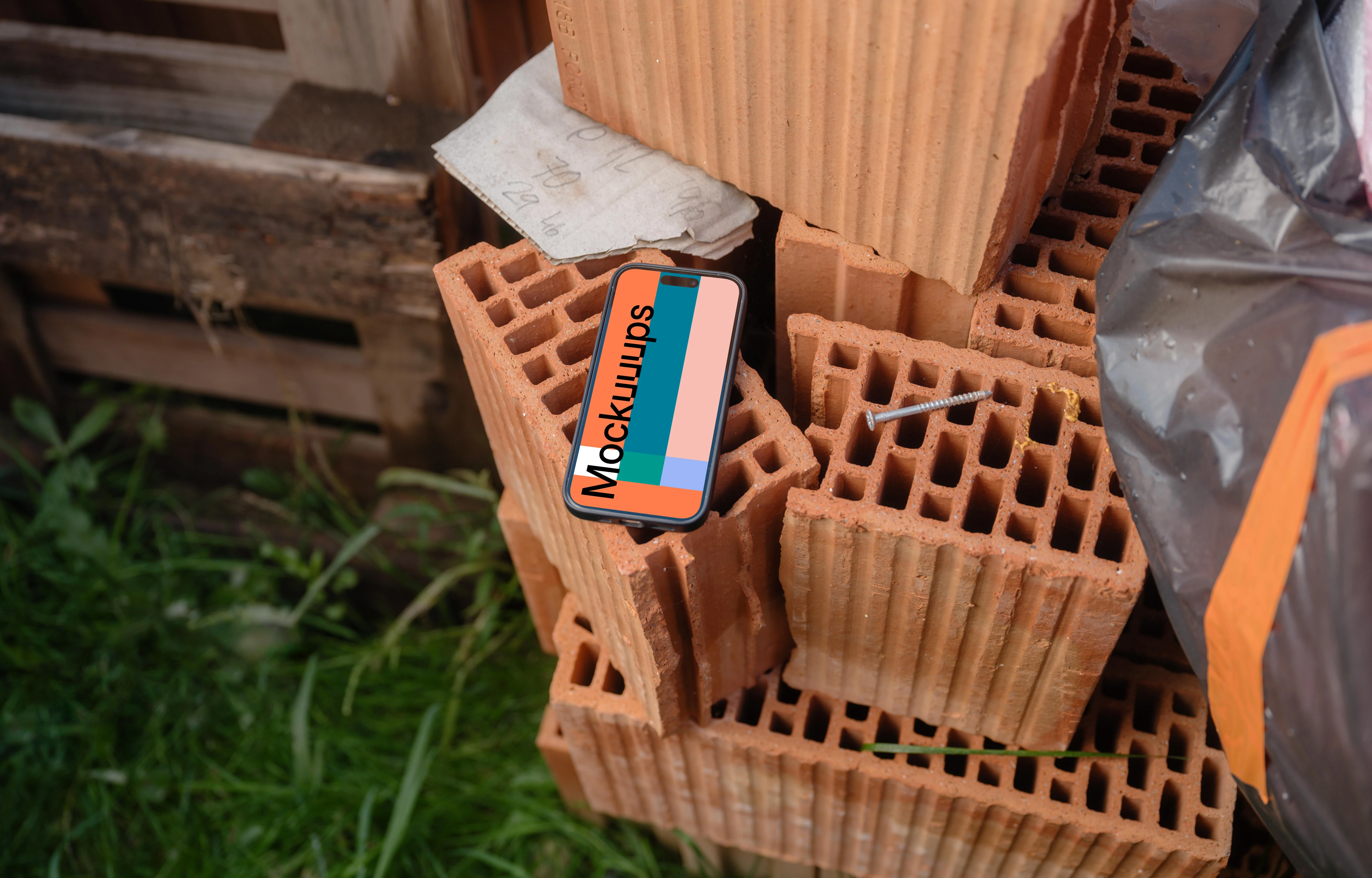 iPhone 15 Pro on the bricks