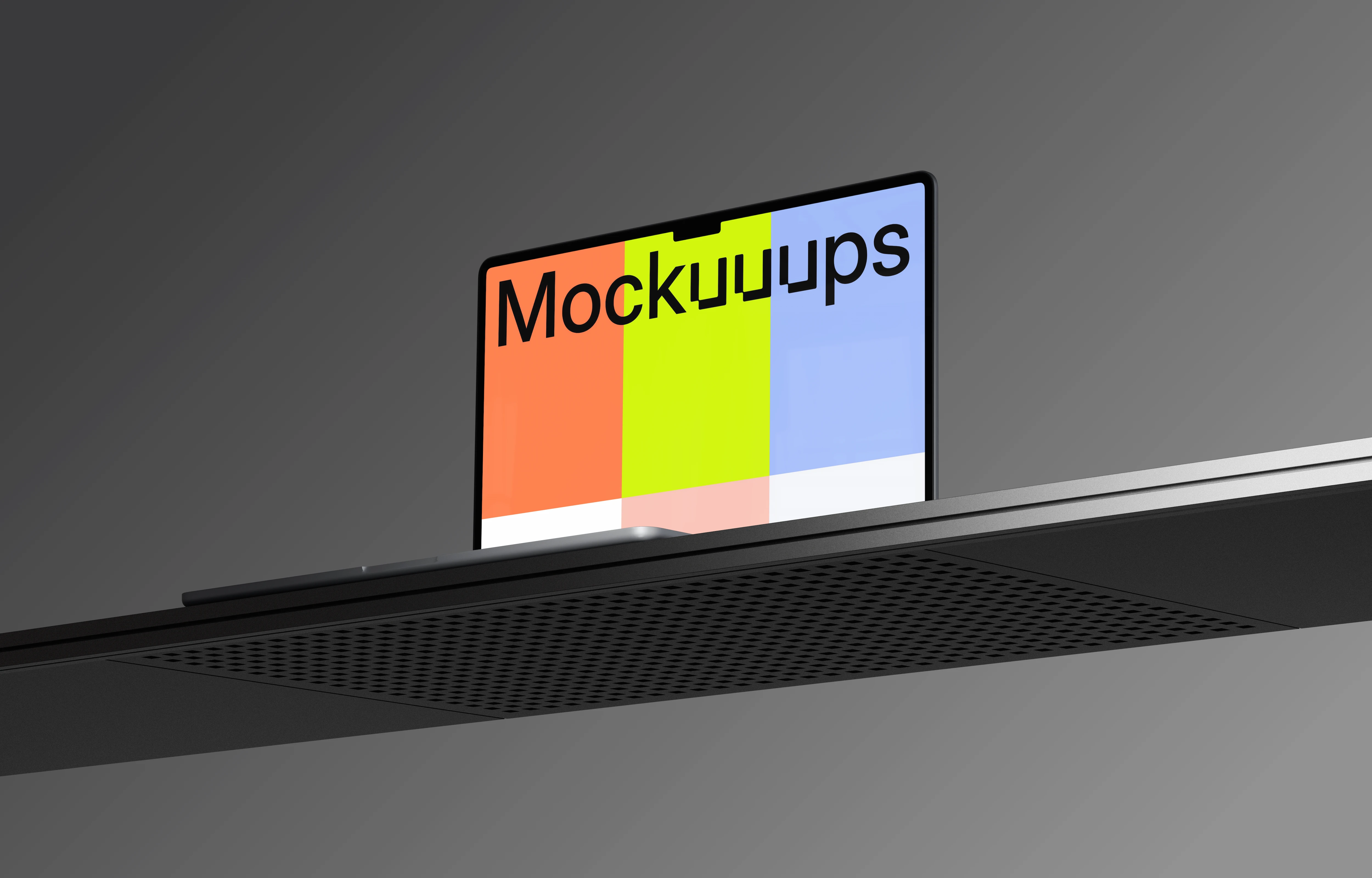 Free MacBook Air mockup on the editable background